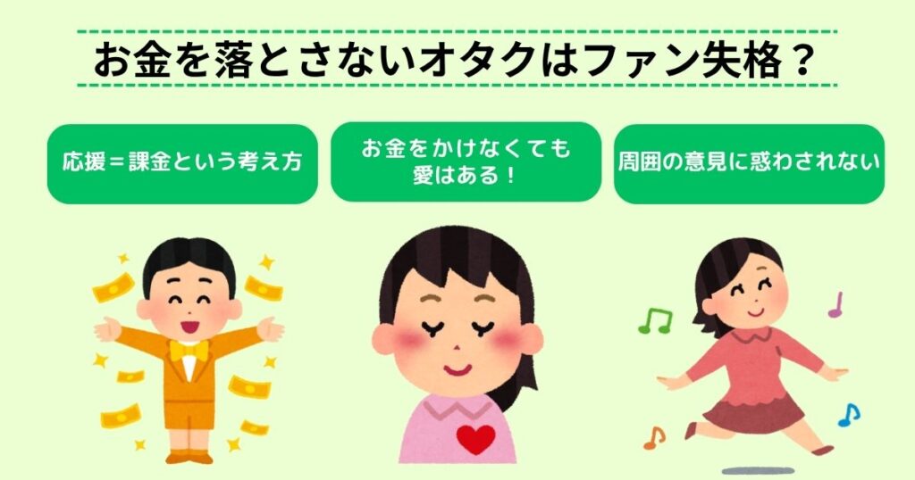 オタクがお金を落とさないのはなぜ？経済状況や応援スタイルも解説の画像