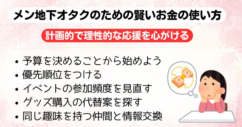 メン地下オタクはお金の出どころは失敗談やお金の苦労も紹介の画像