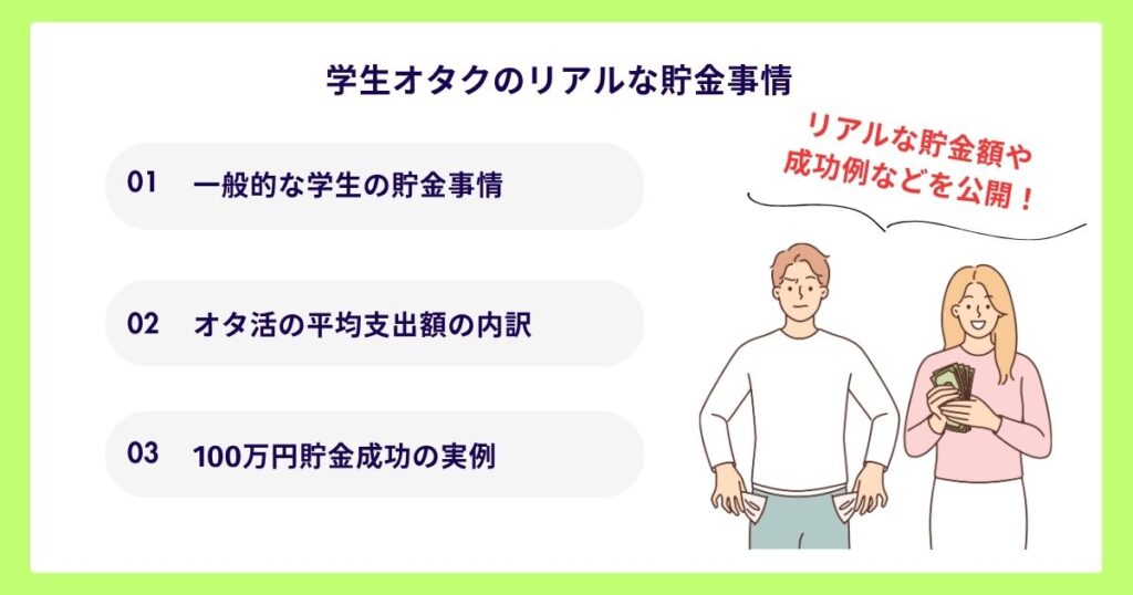 オタク学生が賢く貯金するための完全ガイド!推し活を諦めない方法を紹介の画像