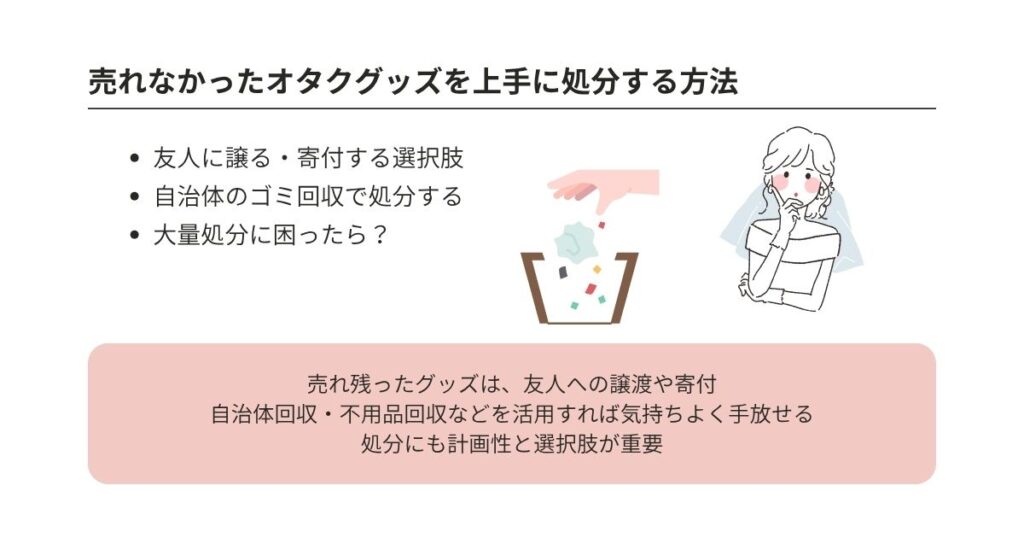 オタクグッズの処分ガイド!買取から賢い手放し方まで徹底解説の画像
