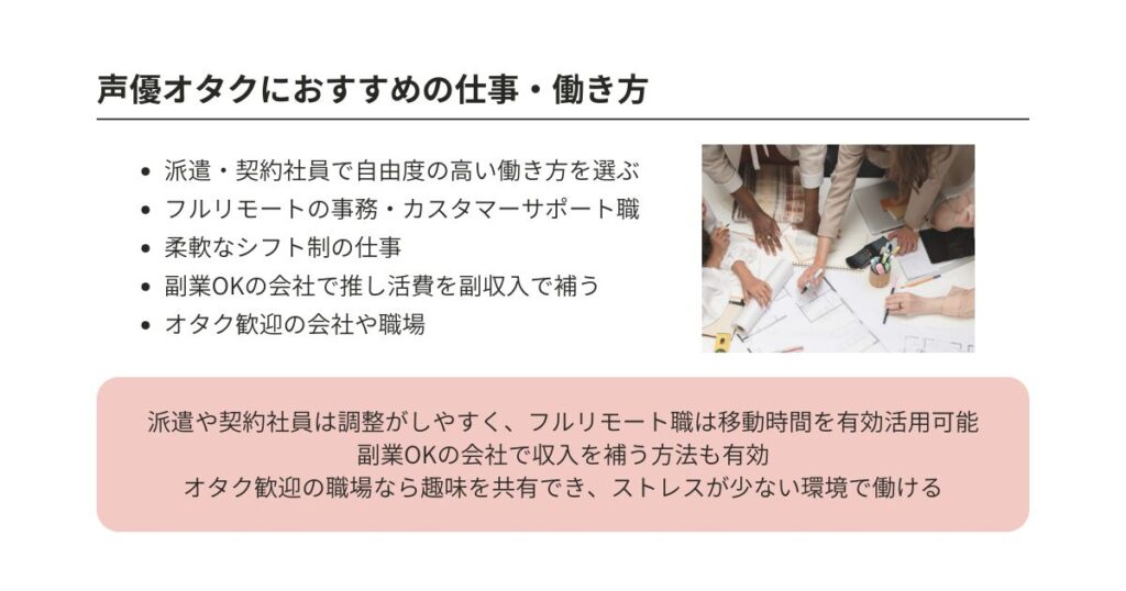 声優オタクにおすすめの仕事は？理想の条件やよくある悩みも解説の画像
