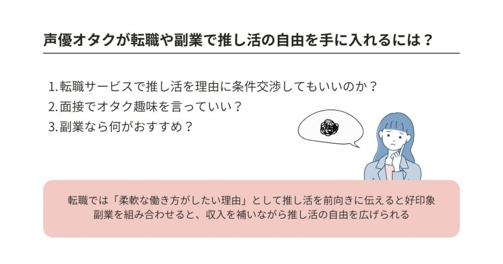 声優オタクにおすすめの仕事は？理想の条件やよくある悩みも解説の画像