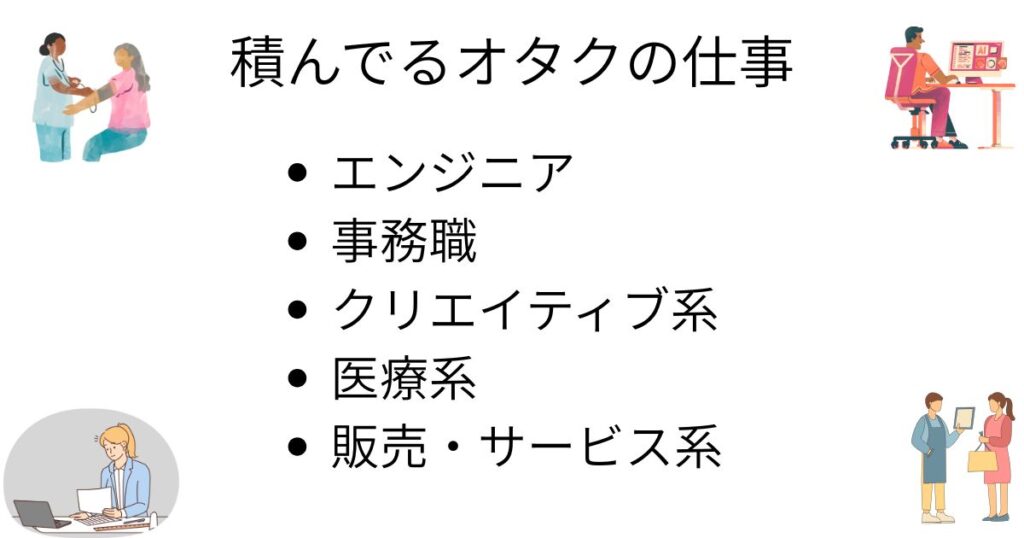 積んでるオタクは仕事何してる?強い弱いの基準はあるのか徹底解説 積んでるオタクの仕事を紹介の画像