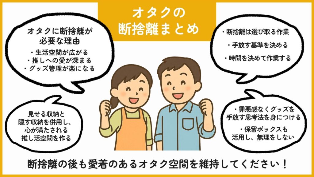オタク断捨離究極ガイド！推し活のための片付け術と手放す基準を解説の画像