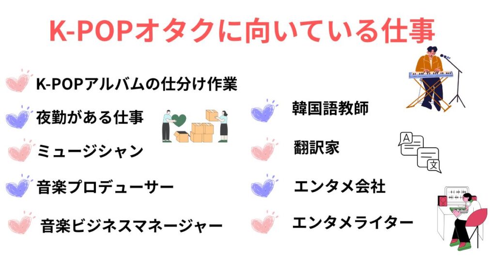 K-POPオタクに向いている仕事は何？韓国に携わる職業も大公開の画像